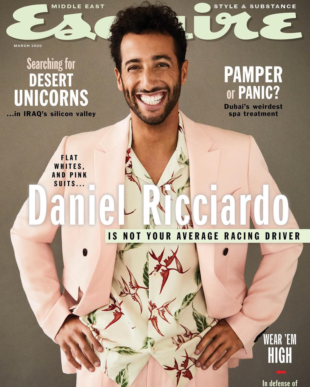 Daniel Ricciardo | Esquire 2020